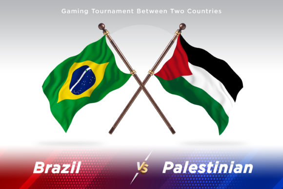 Brazil Versus Palestinian Two Flags in Design Workflows