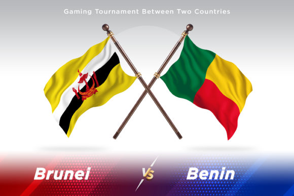 Brunei Versus Benin Two Flags: A Comparative Design Resource for Country Flag Illustrations