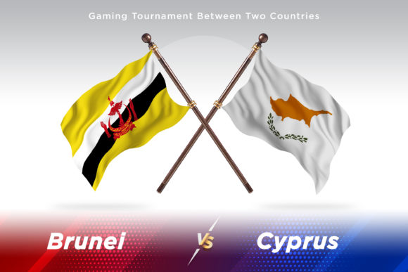 Brunei Versus Cyprus Two Flags