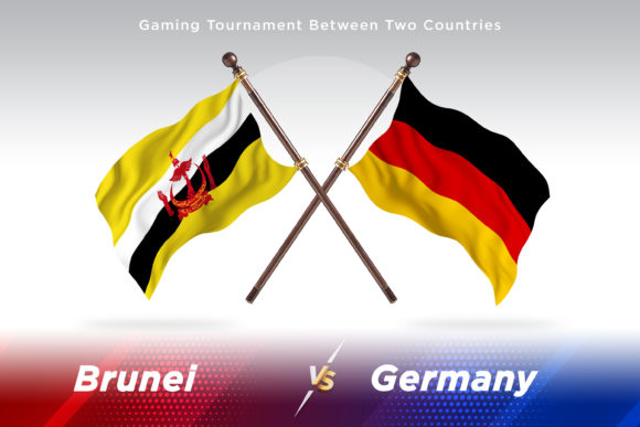 Brunei Versus Germany Two Flags Design