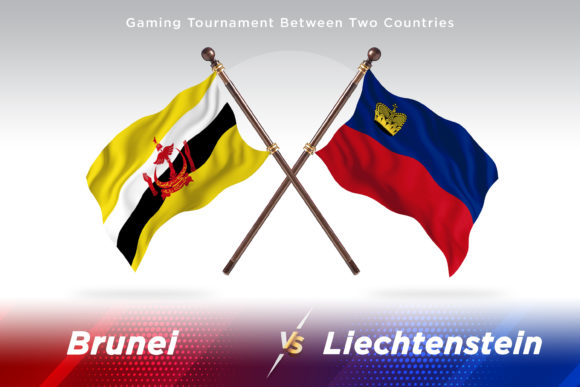 Brunei Versus Liechtenstein Two Flags – A Unique Visual Concept for Global Comparisons