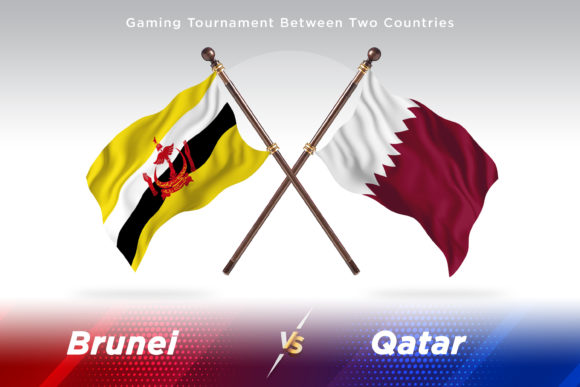 Brunei Versus Qatar Two Flags: A Creative Comparison