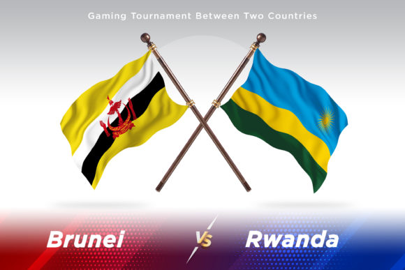 Brunei Versus Rwanda Two Flags: A Creative and Strategic Design Asset for Global Professionals